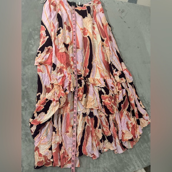 Free people bring back the summer maxi tiered high low skirt - Picture 13 of 15